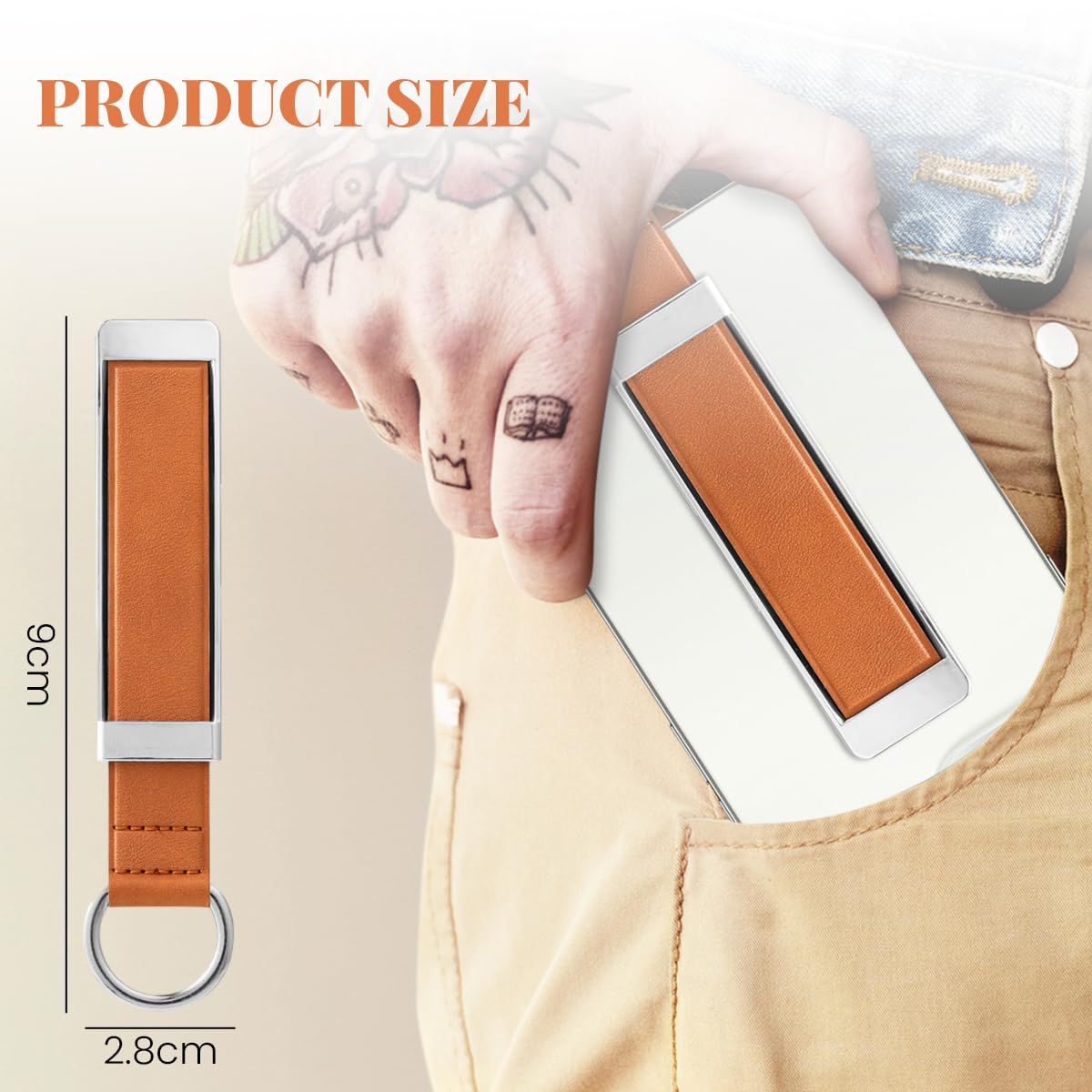 ZORBES Phone Holder for Hand, 2 in 1 Retractable PU Leather Mobile Finger Grip Holder Self-Adhesive Mobile Back Holder Grip for iPhone 11/12/13/14/15 Pro Max/Samsung and Most Smartphones ZORBES Phone Holder for Hand, 2 in 1 Retractable PU Leather Mobile Finger Grip Holder Self-Adhesive Mobile Back Holder Grip for iPhone 11/12/13/14/15 Pro Max/Samsung and Most Smartphones